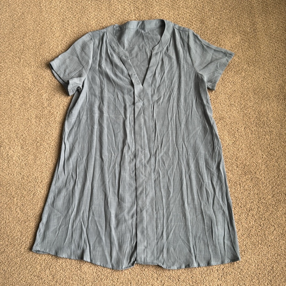 Women's Blue Swim Cover-Up - Picture 2 of 5
